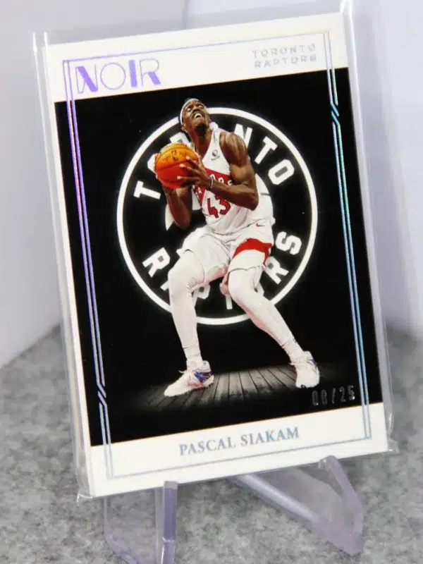 2020-21 Pascal Siakam #30 Panini Noir Association Edition Holo Silver SN#8 - stand