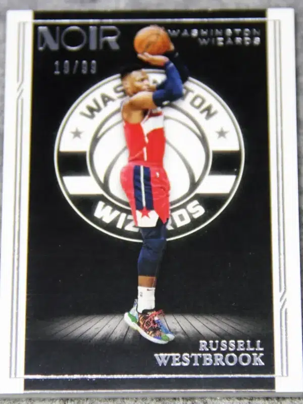 2021-22 Russell Westbrook #127 Panini Noir Icon Edition SN#19 - front