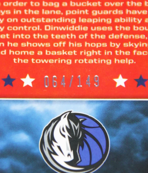 2021-22 Spencer Dinwiddie #AIR-SDW Panini Chronicles Rookies and Stars Airborne SN#64 - detail