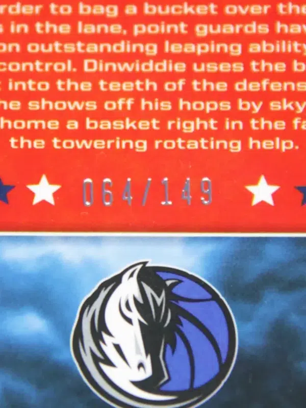 2021-22 Spencer Dinwiddie #AIR-SDW Panini Chronicles Rookies and Stars Airborne SN#64 - detail