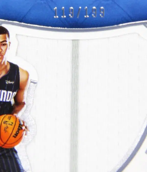 2022-23 Caleb Houstan #218 Panini Crown Royale Silhouettes Jumbo Jersey RPA Autograph RC SN#100 - detail