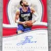 2022-23 Ivica Zubac #IHS-IVZ Panini Immaculate Heralded Signatures SN#84 - front