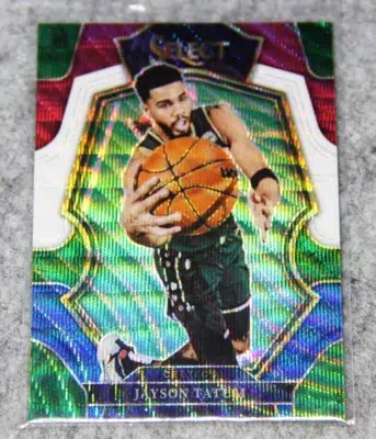 2022-23 Jayson Tatum #155 Panini Select Premier Level Tri-Color Wave Prizm - front