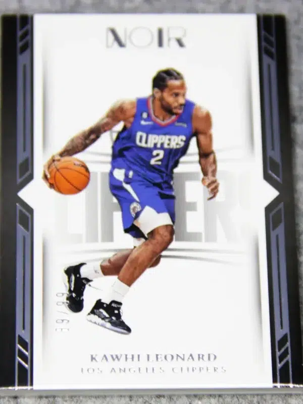 2022-23 Kawhi Leonard #109 Panini NOIR Icon Edition SN#89 - front