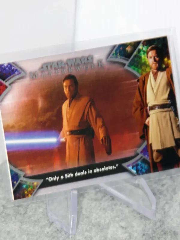 2022 Obi-Wan Kenobi #OB1-2 Topps Star Wars Masterwork Quote Only Sith Deal Absolutes SN#231 - stand