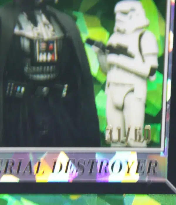 2023 Corridors of the Imperial Destroyer #206 Topps Star Wars Chrome Sapphire Return Of The Jedi Green Refractor SN#31 - detail