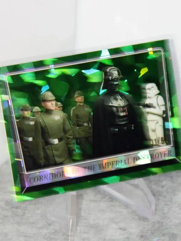 2023 Corridors of the Imperial Destroyer #206 Topps Star Wars Chrome Sapphire Return Of The Jedi Green Refractor SN#31 - stand