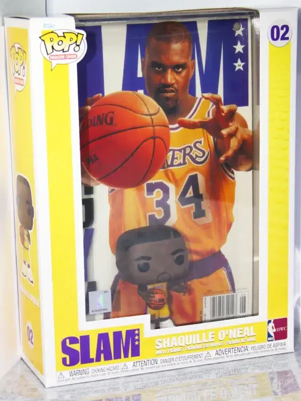 Funko POP! Shaquille O'Neal #02 Los Angeles Lakers NBA Slam Magazine Cover - stand