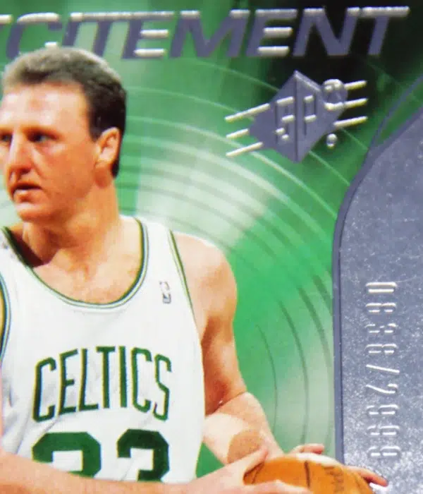 2006-07 Larry Bird #SPX-27 Upper Deck SPx SPXcitement SN#838 - detail