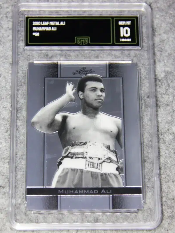 2010 Muhammad Ali #56 Leaf Metal Ali GMA 10 GEM MT - front
