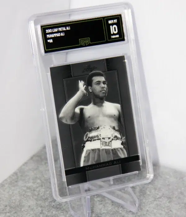 2010 Muhammad Ali #56 Leaf Metal Ali GMA 10 GEM MT - stand