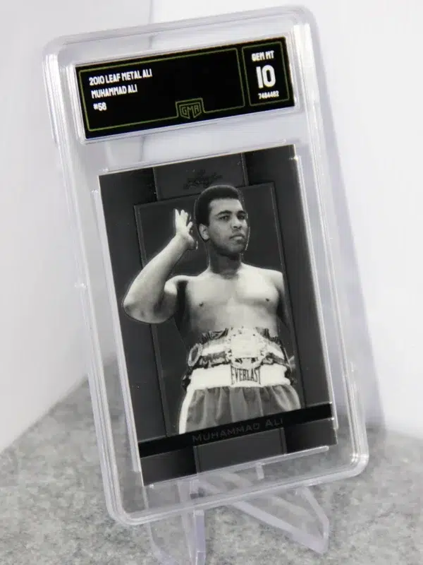 2010 Muhammad Ali #56 Leaf Metal Ali GMA 10 GEM MT - stand