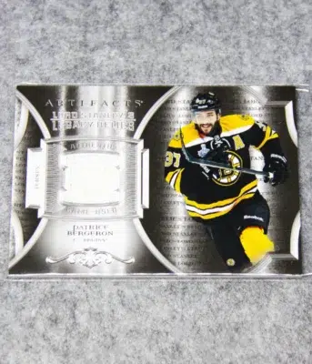 2015-16 Patrice Bergeron #LSLR-PB Upper Deck Artifacts Lord Stanley's Legacy Relics - front
