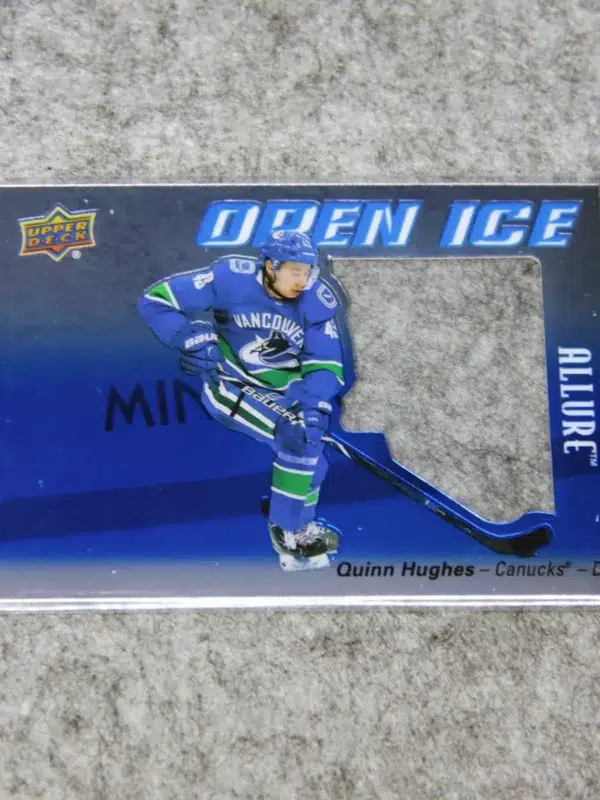 2019-20 Quinn Hughes #OI-QH Upper Deck Allure Open Ice RC - front