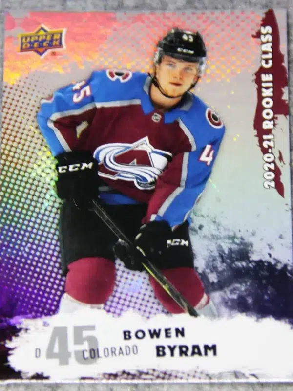 2020-21 Bowen Byram #RC-15 Upper Deck Series 2 Rookie Class - front