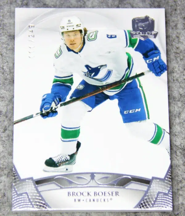 2020-21 Brock Boeser #34 Upper Deck The Cup SN#111 - front