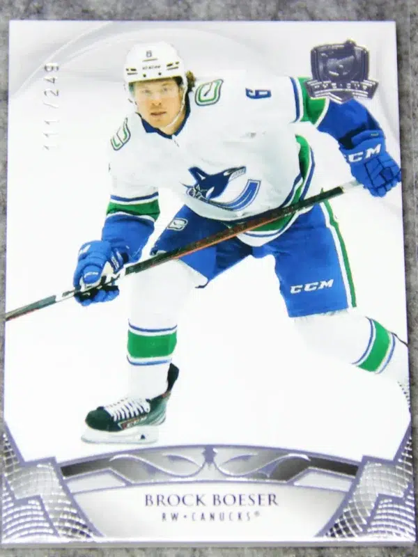 2020-21 Brock Boeser #34 Upper Deck The Cup SN#111 - front
