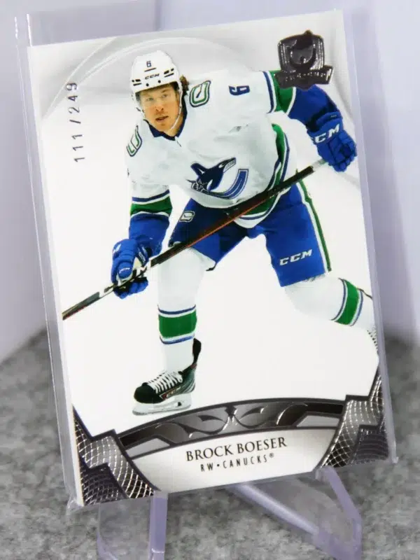 2020-21 Brock Boeser #34 Upper Deck The Cup SN#111 - stand