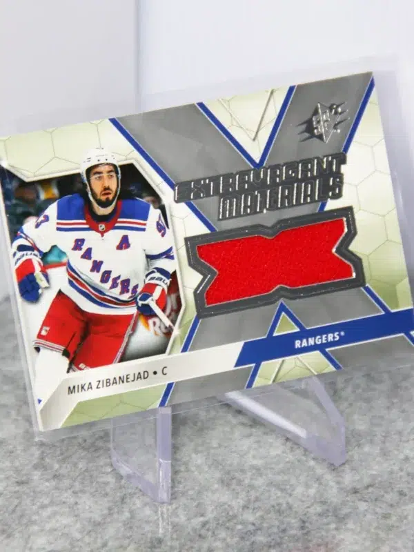 2020-21 Mika Zibanejad #EX-MZ Upper Deck SPx Extravagant Materials - stand
