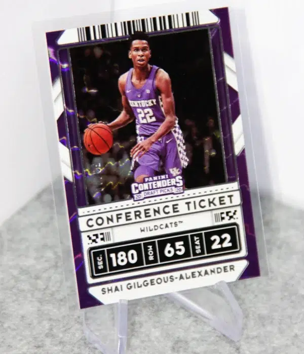 2020 Shai Gilgeous-Alexander #39 Panini Contenders Draft Picks Conference Ticket SN#59 - stand