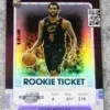 2021-22 Evan Mobley #23 Panini Contenders Optic Rookie Ticket Red Prizm RC - front