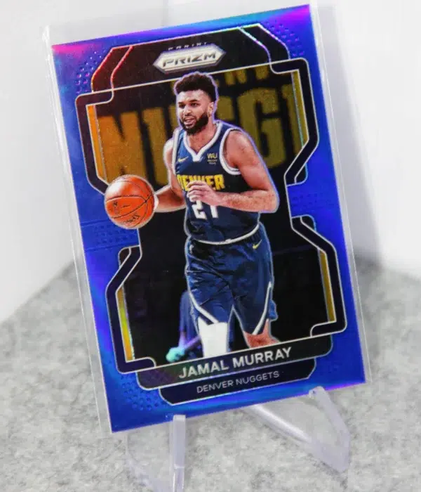 2021-22 Jamal Murray #102 Panini Prizm Blue Prizm SN#75 - stand