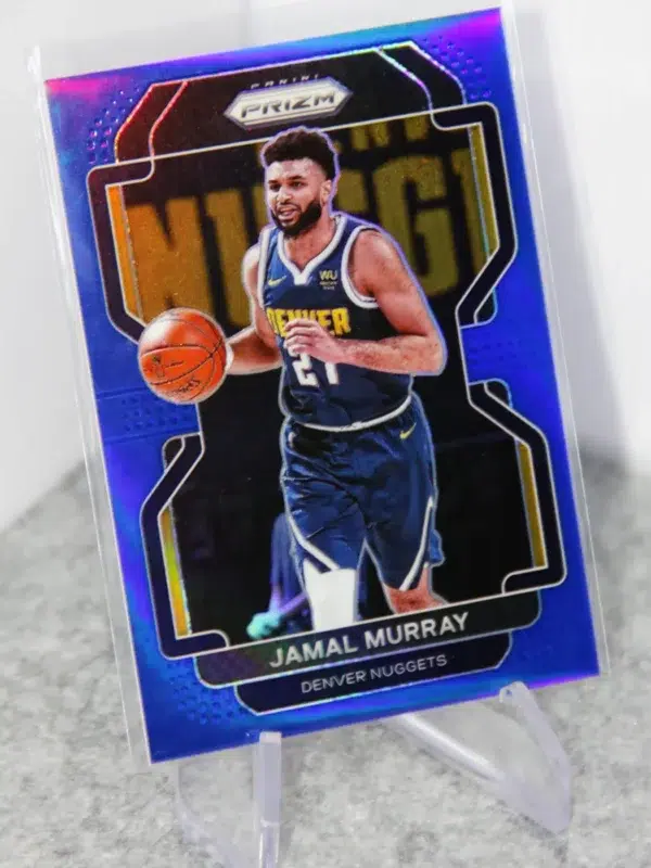 2021-22 Jamal Murray #102 Panini Prizm Blue Prizm SN#75 - stand