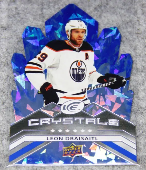 2021-22 Leon Draisaitl #IC-31 Upper Deck Ice Crystals Die-Cut - front