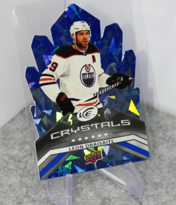 2021-22 Leon Draisaitl #IC-31 Upper Deck Ice Crystals Die-Cut - stand