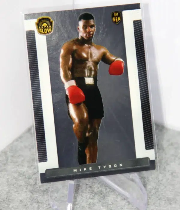 2021 Mike Tyson #2 Super Glow Sports Inaugural Silver Foil Edition 1st Gen - stand