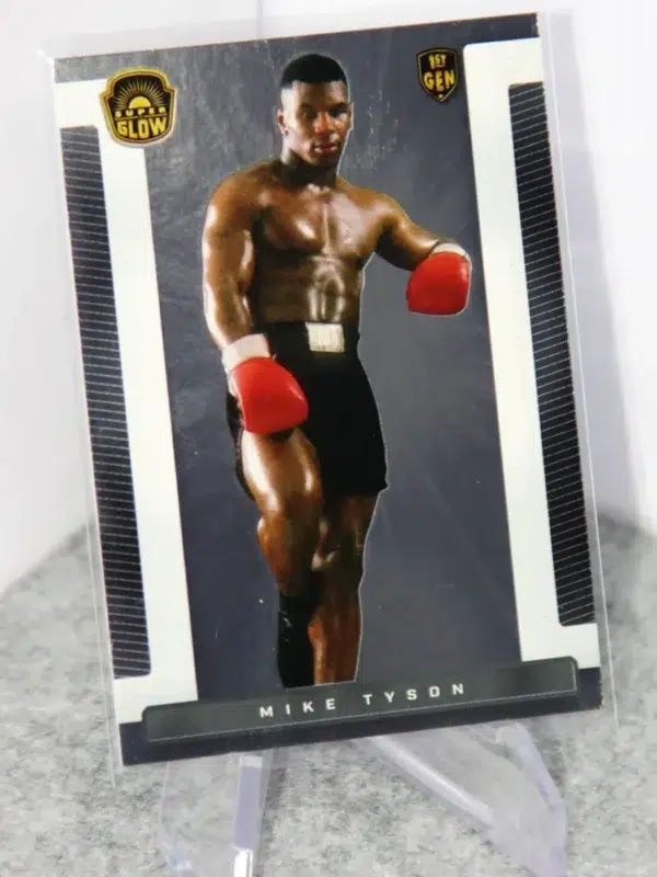 2021 Mike Tyson #2 Super Glow Sports Inaugural Silver Foil Edition 1st Gen - stand