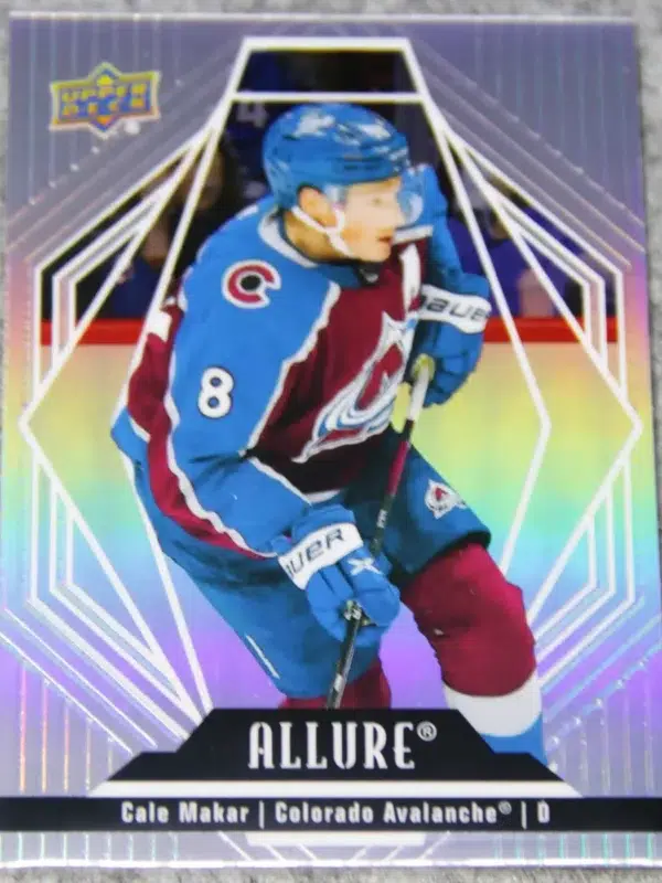 2022-23 Cale Makar #70 Upper Deck Allure Photo Variation SP - front
