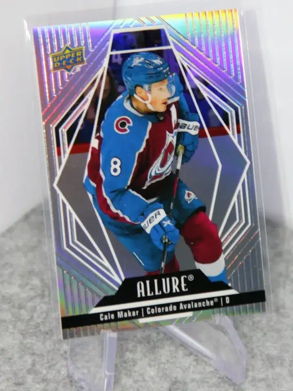 2022-23 Cale Makar #70 Upper Deck Allure Photo Variation SP - stand