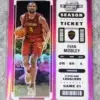 2022-23 Evan Mobley #19 Panini Contenders Optic Season Ticket Pink Prizm SN#11 - front