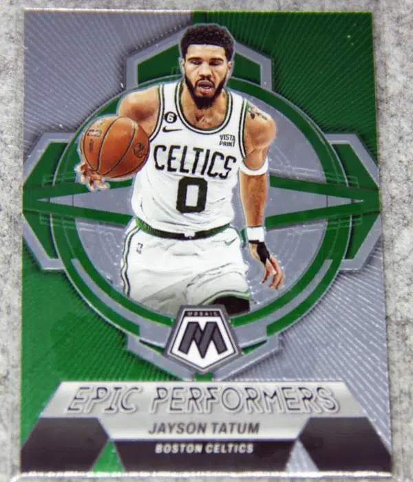 2022-23 Jayson Tatum #4 Panini Mosaic Epic Performers - front