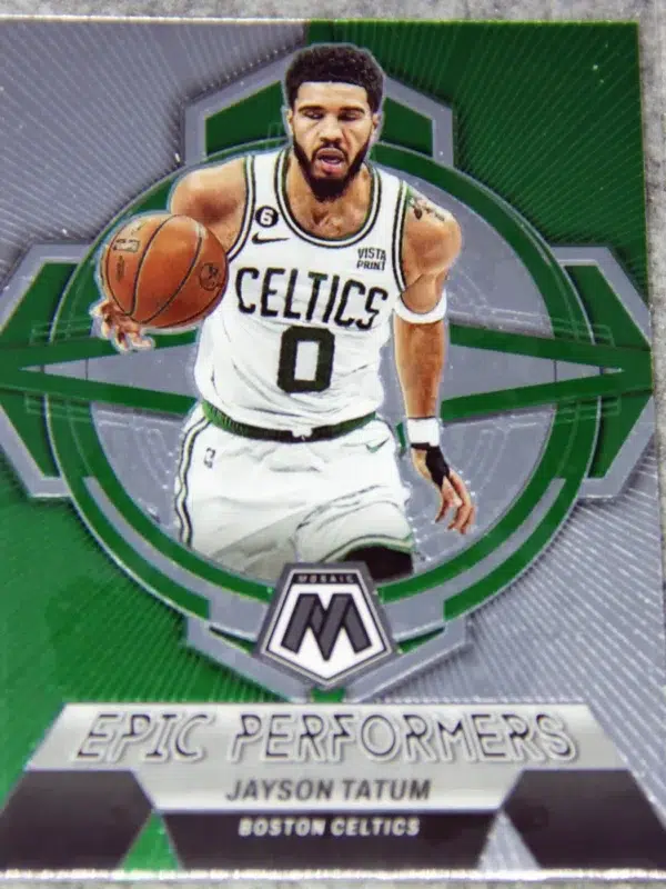 2022-23 Jayson Tatum #4 Panini Mosaic Epic Performers - front