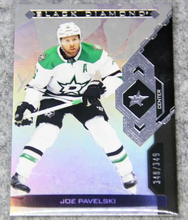 2022-23 Joe Pavelski #BDB-JP Upper Deck Black Diamond SN#348 - front