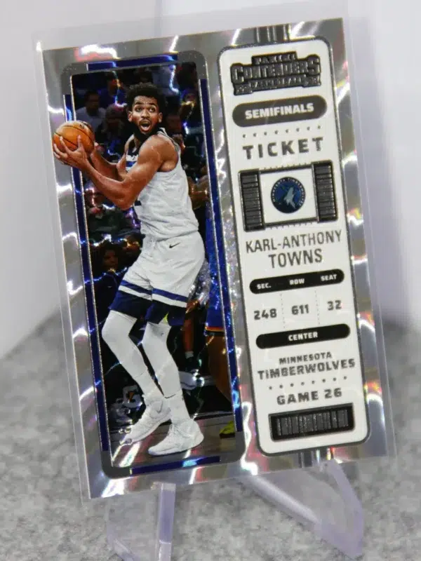 2022-23 Karl-Anthony Towns #20 Panini Contenders Semifinals Ticket SN#66 - stand