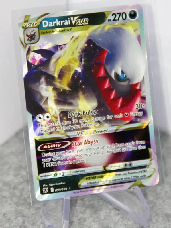 2022 Darkrai VSTAR 099189 Pokemon Sword & Shield Astral Radiance Ultra Rare Holo - stand