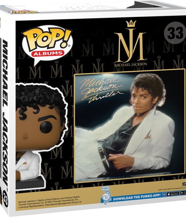 Funko POP! Albums Michael Jackson #33 MJ Thriller + Vinyl Figure - back