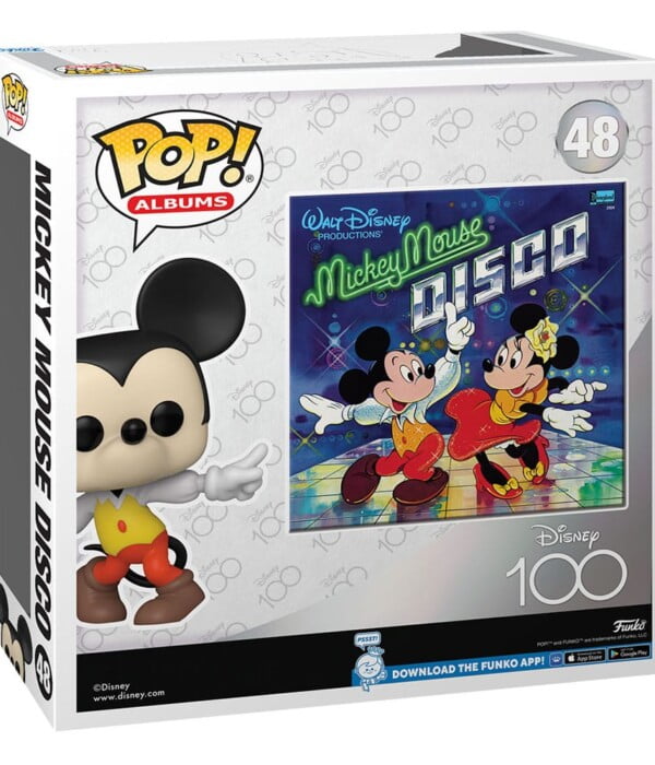 Funko POP! Albums Mickey Mouse #48 Disney 100 Mickey Mouse Disco + Vinyl Figure - back