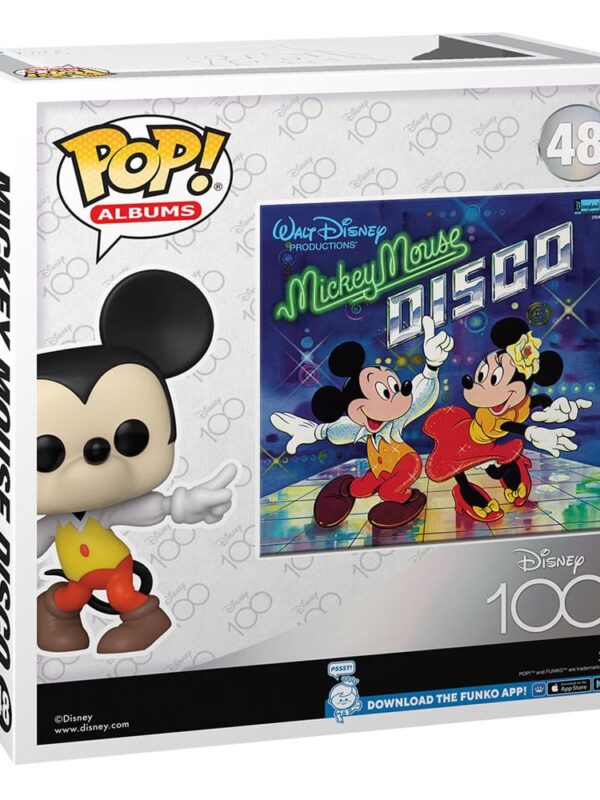 Funko POP! Albums Mickey Mouse #48 Disney 100 Mickey Mouse Disco + Vinyl Figure - back