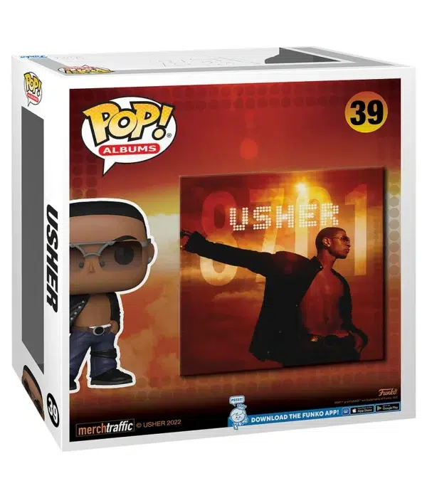 Funko POP! Albums Usher #39 Usher 8701 + Vinyl Figure - back