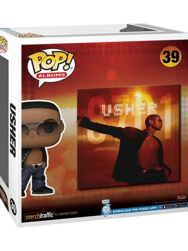 Funko POP! Albums Usher #39 Usher 8701 + Vinyl Figure - back
