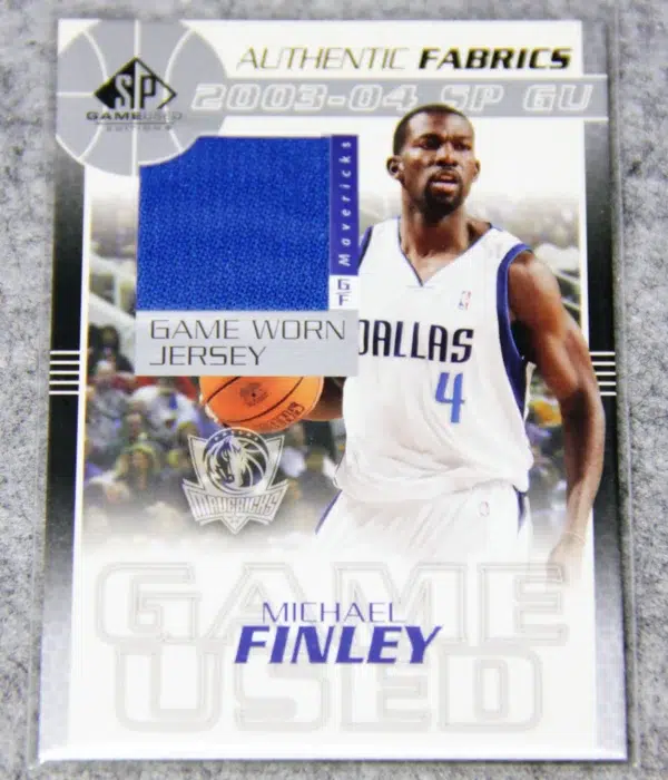 2003-04 Michael Finley #MF-J Upper Deck SP Game Used Authentic Fabrics - front