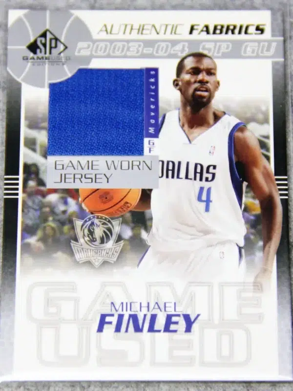 2003-04 Michael Finley #MF-J Upper Deck SP Game Used Authentic Fabrics - front