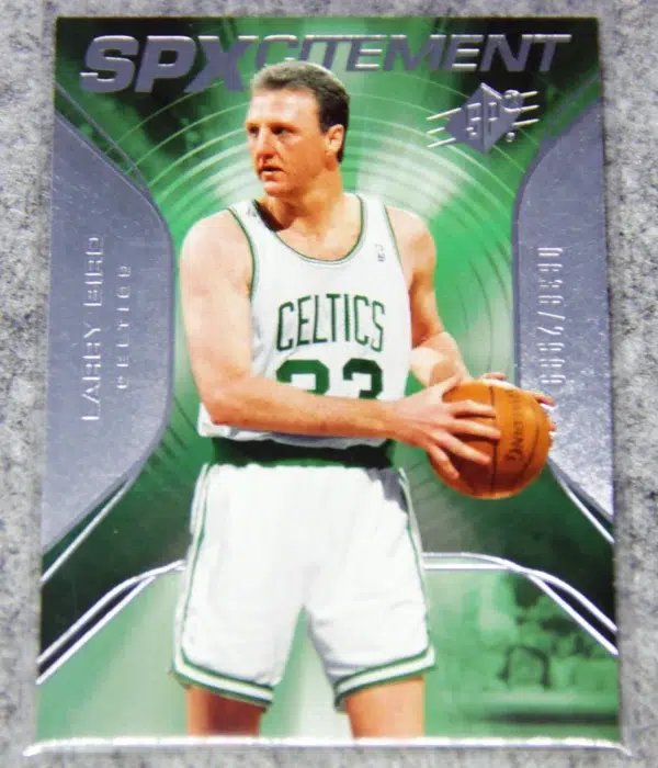 2006-07 Larry Bird #SPX-27 Upper Deck SPx SPXcitement SN#838 - front