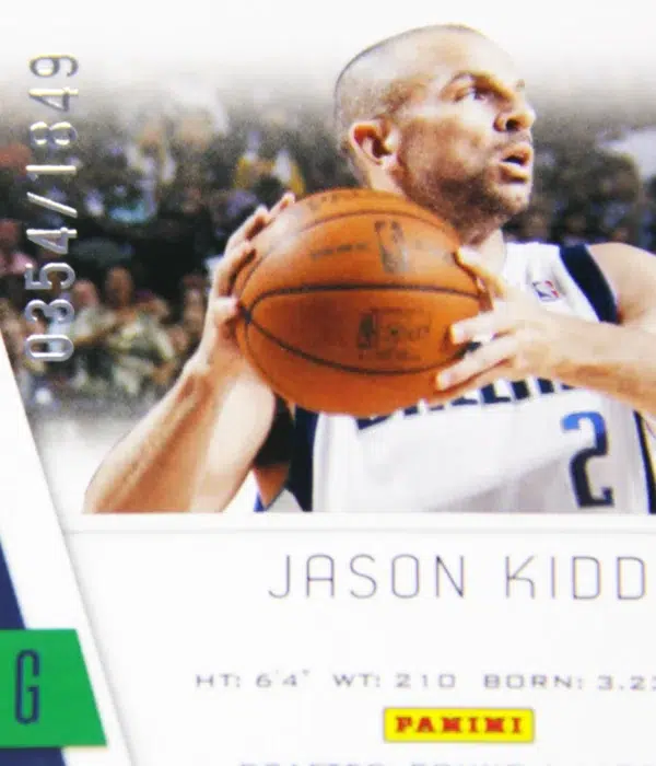 2010-11 Jason Kidd #85 Panini Totally Certified SN#354 - detail