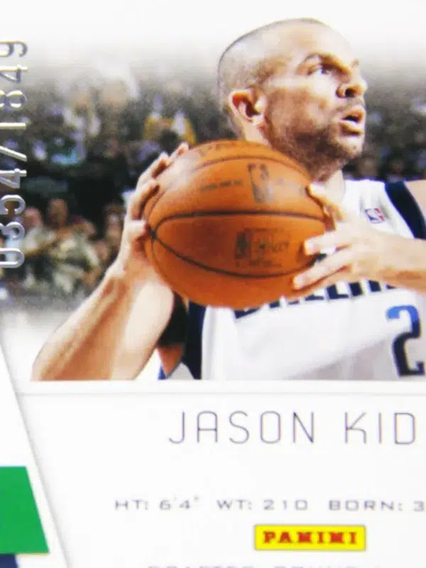 2010-11 Jason Kidd #85 Panini Totally Certified SN#354 - detail