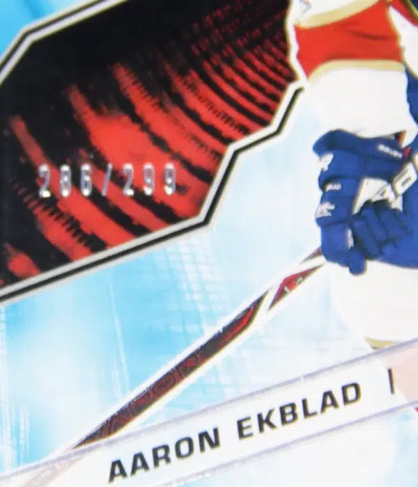 2018-19 Aaron Ekblad #13 Upper Deck SPx Stars SN#286 - detail